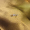 925 Sterling Silver Infinity Symbol Watch Charm, Zircon Accents