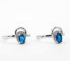 Silver Oval Blue Stone Toe Rings – Royal Elegance