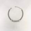 Bold Chain-Link Mesh Bracelet with Adjustable Fit