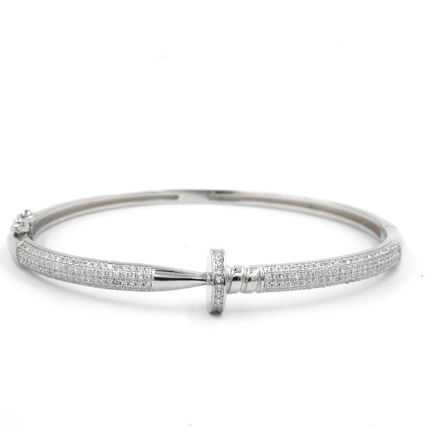 Radiant Nail-Head Cartier Kada – Sparkling Elegance for Womem