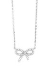 ✨ Sparkle Bow Necklace –A Cute Knot of Elegance| 925 Sterling Silver