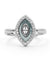 Silver Marquise Halo Ring – Timeless Sparkle