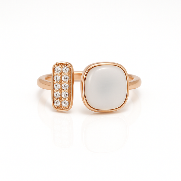 Luminous Duo with Mother of Pearl & CZ