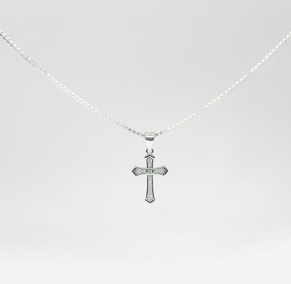 Sacred Cross Pendant with Silver Chain – 925 Sterling Silver Men’s Jewellery
