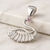 925 Sterling Silver Swan Pendant with Baguette Stones – Symbol of Elegance