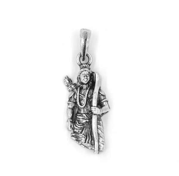 Shri Ram Ji Pendant with Box Chain – 925 Sterling Silver