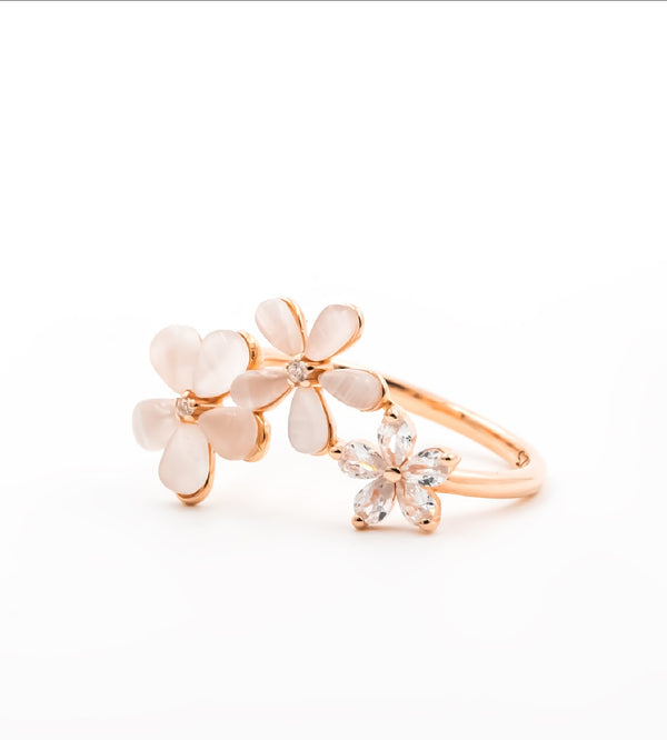 MOP Blossom Ring