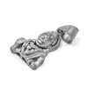 925 Sterling Silver Hanuman Blessing Pendant – Matte Oxidized Finish