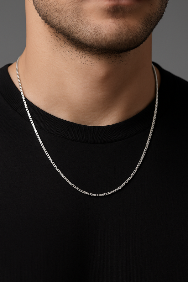 Shri Ram Ji Pendant with Box Chain – 925 Sterling Silver