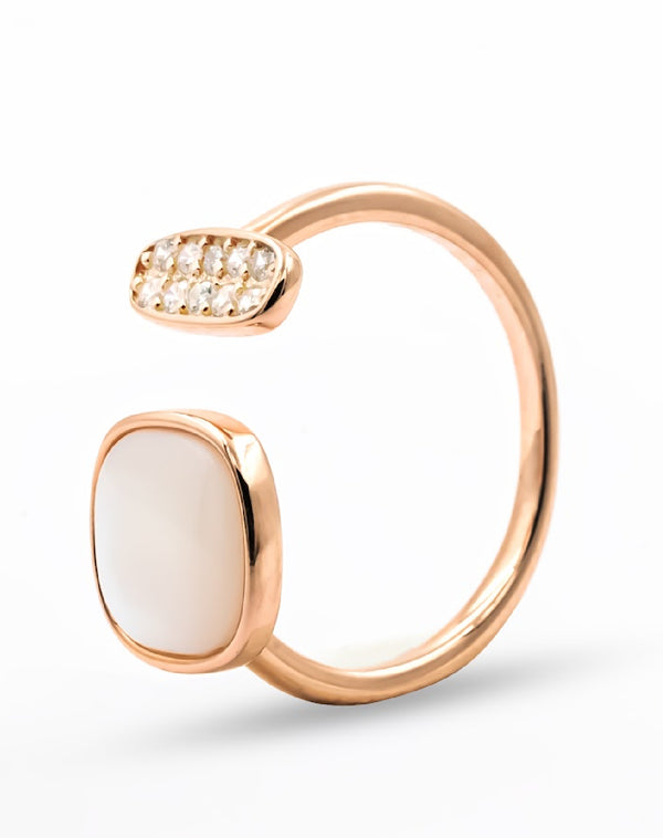 Luminous Duo with Mother of Pearl & CZ