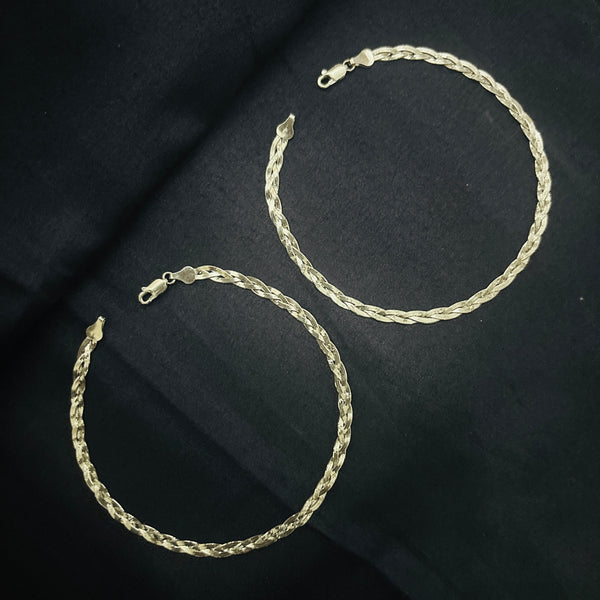 Italian Stylish Anklet – 925 Sterling Silver