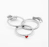Triple Band Heart’s Embrace Ring – Symbol of Connection