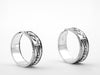 Oxidised Silver Pattern Toe Rings – Boho Charm