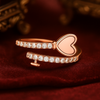 Heart Grace Ring with Mother of Pearl