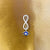 925 Sterling Silver Infinity Evil Eye Watch Charm with Zircon Accents