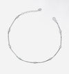 Oxidised Beaded Silver Anklet in 925 Sterling Silver