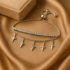 Starlight Charm Adjustable Bracelet with Dual Layer Design