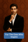 Confident modern man in sharp blazer with Pahel silver chain and bracelet – inspiring banner for men’s silver jewellery.