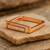 Sleek Square Baguette Bar Ring