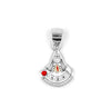 925 Sterling Silver Venkateshwara Swamy Pendant, Matte Oxidized Finish