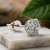 925 Silver Round Solitaire Stud for Men