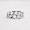 Cuban Link Diamond Accent Ring