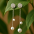Adjustable Pearl Chain Dangle Earring
