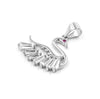 Graceful Swan Charm Necklace | 925 Sterling Silver