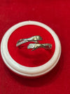 Hug Ring with Zircon Accents