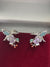 Enamel Hummingbird & Flower Stud