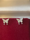 Butterfly Zirconia Stud