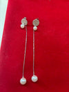 Adjustable Pearl Chain Dangle Earring