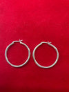 Classic Silver Hoop Earrings