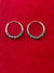 Oxidised Silver Tribal Hoop Earring