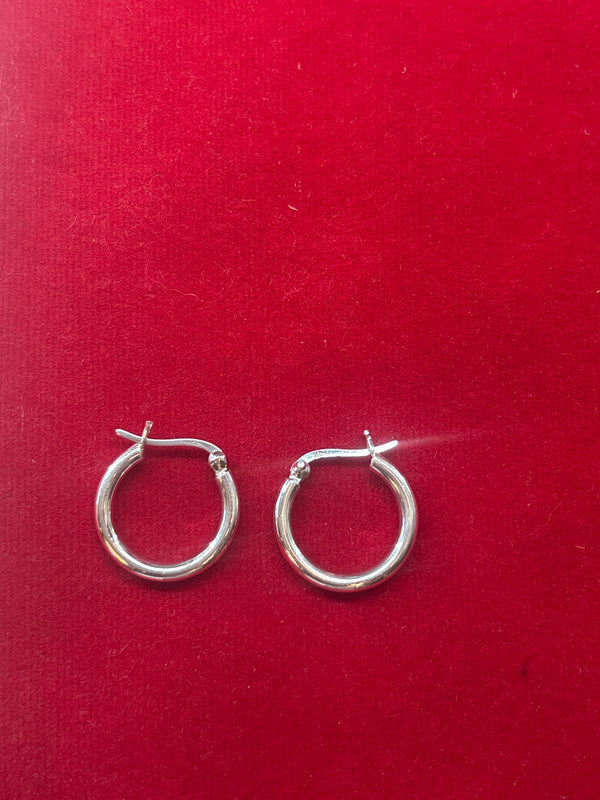 Classic Silver Hoop Earrings