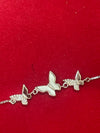 Butterfly Trio Bracelet with Mother-of-Pearl & Zirconia