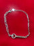 Silver LOVE Charm Adjustable Bracelet with Key Design