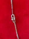 Silver Dual-Link Zirconia Bracelet – Modern Strength & Sparkle