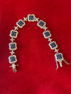 Silver Sapphire-Blue Zirconia Bracelet – Regal Sparkle