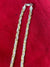 Italian Three-Tone Silver Anklet – Braided Elegance