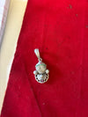 925 Sterling Silver Jagannath Pendant – Divine Matte Oxidized Finish