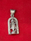 925 Sterling Silver Ayodhya Lord Rama Pendant, Matte Oxidized Finish