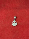 925 Sterling Silver Venkateshwara Swamy Pendant, Matte Oxidized Finish