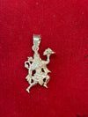 925 Sterling Silver Hanuman Ji Pendant with Sanjeevani, Devotional Finish