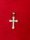 925 Sterling Silver Cross Pendant with Sparkling Detailing