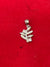 925 Sterling Silver Leaf Pendant with CZ Accents