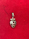 925 Sterling Silver Strawberry Pendant – Cute Fruit-Inspired Charm