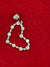 925 Sterling Silver Open Heart Pendant with Sparkling CZ Stones
