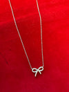 ✨ Sparkle Bow Necklace –A Cute Knot of Elegance| 925 Sterling Silver