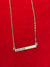 “With You” Bar Necklace | 925 Sterling Silver with Mother of Pearl